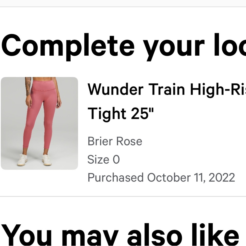 Lululemon size 0 barely worn